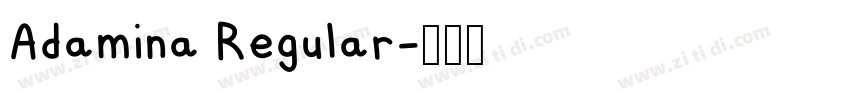 Adamina Regular字体转换